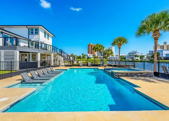 Coast - Canal View, Hot Tub & Boat Dock Gulf Shores